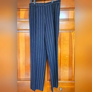 Zanella  Made in Italy Black Pinstripe Trousers